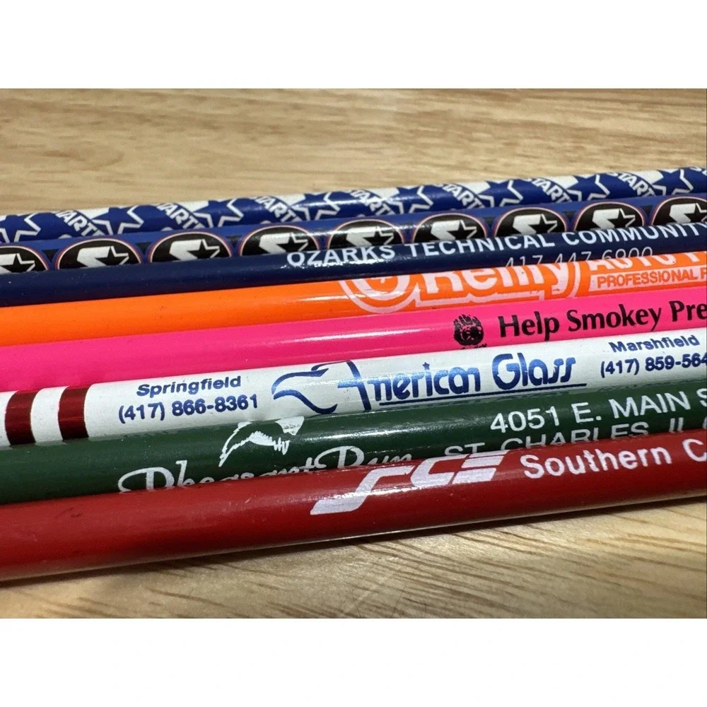 Vintage Advertising Pencil Lot O'Reilly Smokey The Bear Starter Logo Pattern